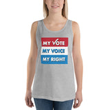 MY VOTE, MY VOICE, MY RIGHT Tank Top