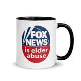 FOX NEWS IS ELDER ABUSE Mug With Color Inside