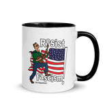 RESIST FASCISM Mug With Color Inside