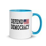 DEFEND DEMOCRACY Mug With Color Inside