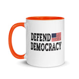 DEFEND DEMOCRACY Mug With Color Inside