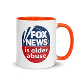 FOX NEWS IS ELDER ABUSE Mug With Color Inside