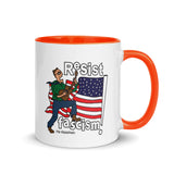 RESIST FASCISM Mug With Color Inside