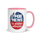 FOX NEWS IS ELDER ABUSE Mug With Color Inside