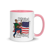 RESIST FASCISM Mug With Color Inside
