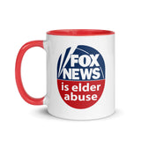 FOX NEWS IS ELDER ABUSE Mug With Color Inside