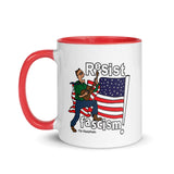 RESIST FASCISM Mug With Color Inside