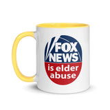 FOX NEWS IS ELDER ABUSE Mug With Color Inside