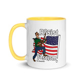 RESIST FASCISM Mug With Color Inside