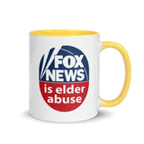 FOX NEWS IS ELDER ABUSE Mug With Color Inside