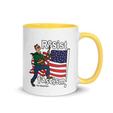 RESIST FASCISM Mug With Color Inside
