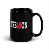 T-R-E-4-5-O-N Black Glossy Mug