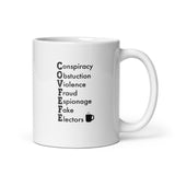 COVFEFE - Grounds for Conviction White Glossy Mug