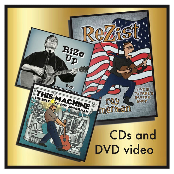 INTRODUCTORY CD and DVD BUNDLE - This Machine CD, RiZe Up CD and ReZist DVD video