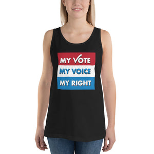 MY VOTE, MY VOICE, MY RIGHT Tank Top