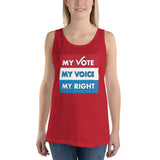 MY VOTE, MY VOICE, MY RIGHT Tank Top