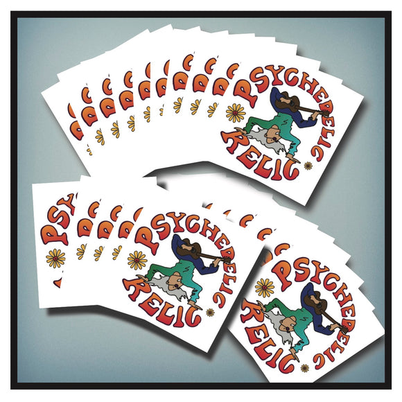 PSYCHEDELIC RELIC Vinyl Stickers 25-pack