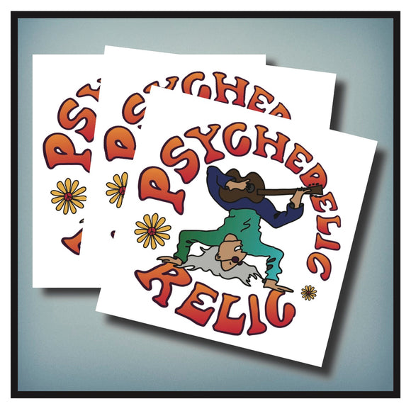 PSYCHEDELIC RELIC Vinyl Stickers 3-Pack