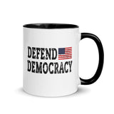 DEFEND DEMOCRACY Mug With Color Inside