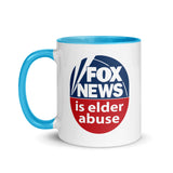 FOX NEWS IS ELDER ABUSE Mug With Color Inside
