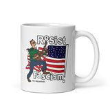 RESIST FASCISM White Glossy Mug