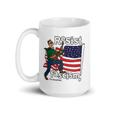 RESIST FASCISM White Glossy Mug