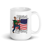 RESIST FASCISM White Glossy Mug